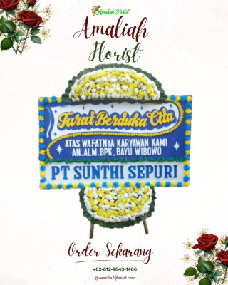 Papan Bunga Duka di Sitelu Tali Urang Jehe