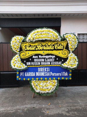 Papan Bunga Duka di Sitelu Tali Urang Jehe